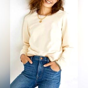 Madewell Stitched Shrunken Sweatshirt Size L